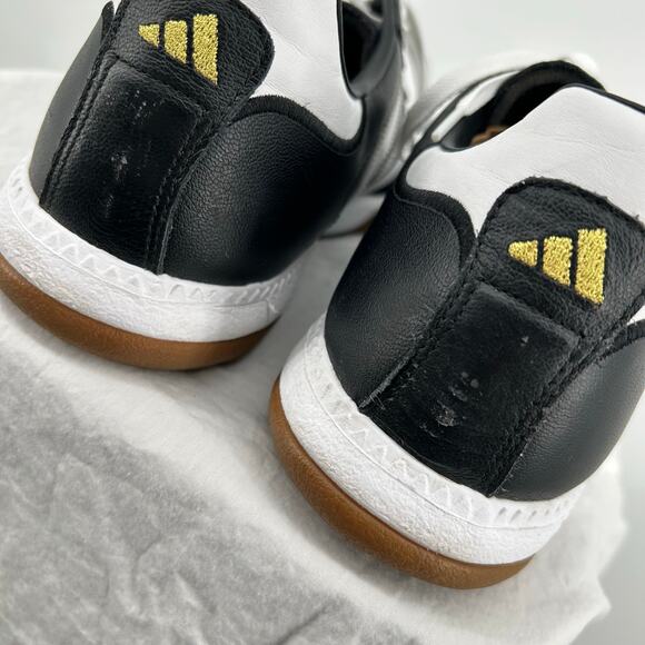 EUC Mens Black White Gum Adidas Samba Millennium Leather Shoes Sz 13.5 088559 main image 5